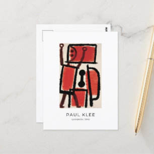 Paul Klee, Locksmith - Colorful Abstract Art Postcard