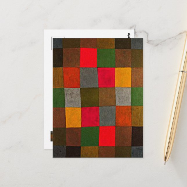 Paul Klee, New Harmony, Postcard (Front/Back In Situ)