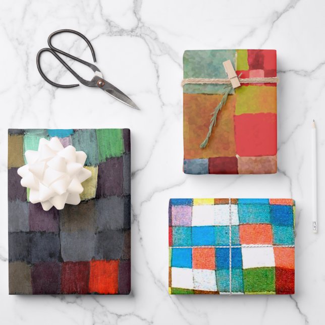 Paul Klee Pack Wrapping Paper Sheets (Front)