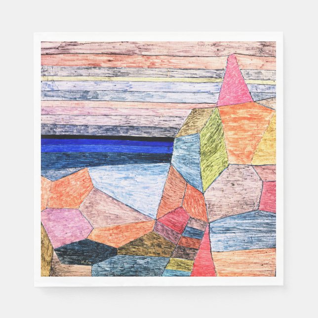 Paul Klee painting, Promontorio Ph, Napkins (Front)