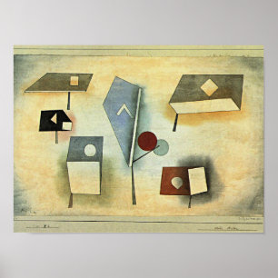 Paul Klee painting, Six Species, Poster