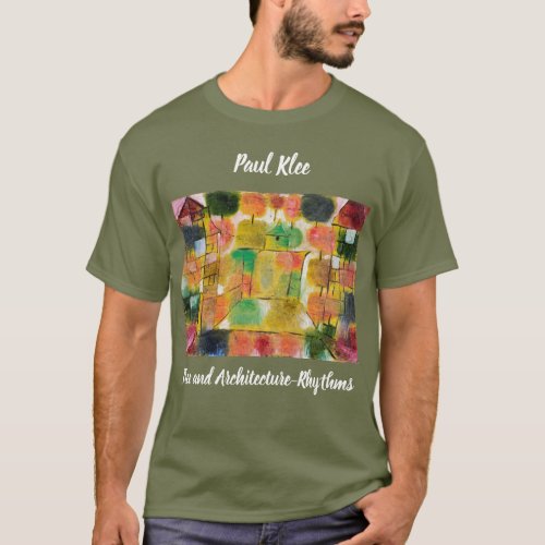 Paul Klee Painting Tree and Architecture Rhythms T_Shirt