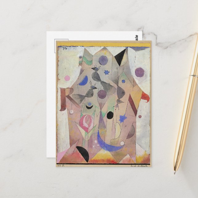 Paul Klee - Persische Nachtigallen Postcard (Front/Back In Situ)