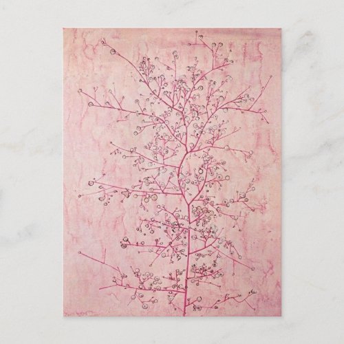 Paul Klee _ Pink Spring in Deep Winter Postcard
