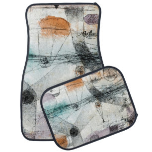 Paul Klee Plants Earth & Realm of the Air: Bauhaus Car Floor Mat