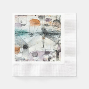 Paul Klee Plants Earth & Realm of the Air: Bauhaus Napkins