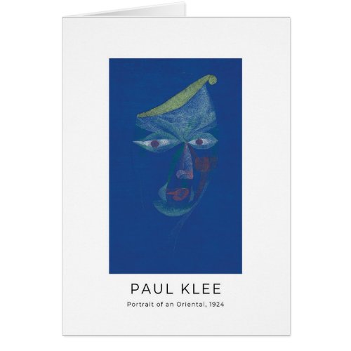 Paul Klee Portrait of an Oriental _ Fine Art Card