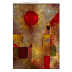 Paul Klee Red Balloon Abstract Colorful Art 