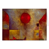 Paul Klee Red Balloon Abstract Colorful Art (Front Horizontal)