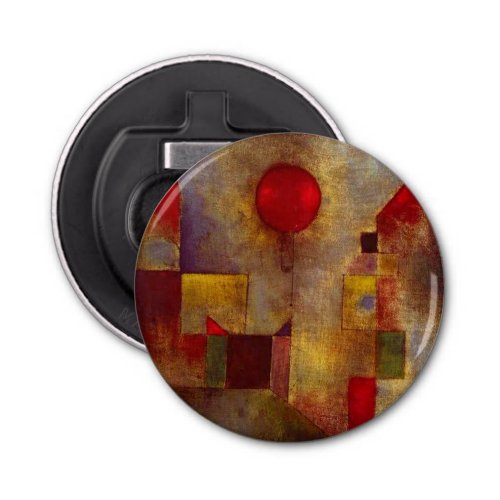 Paul Klee Red Balloon Abstract Colorful Art  Bottle Opener