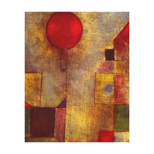Paul Klee Red Balloon Abstract Colorful Art  Canvas Print