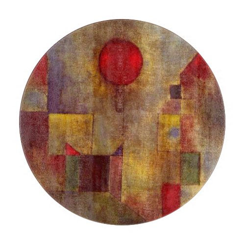 Paul Klee Red Balloon Abstract Colorful Art  Cutting Board