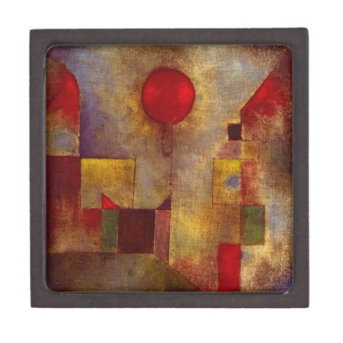 Paul Klee Red Balloon Abstract Colorful Art  Gift Box
