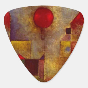 Paul Klee Red Balloon Abstract Colorful Art Guitar Pick