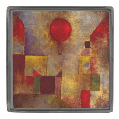 Paul Klee Red Balloon Abstract Colorful Art  Gunmetal Finish Lapel Pin