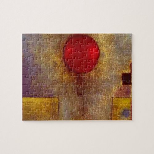 Paul Klee Red Balloon Abstract Colorful Art  Jigsaw Puzzle