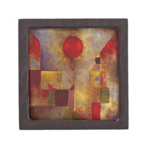 Paul Klee Red Balloon Abstract Colorful Art  Keepsake Box