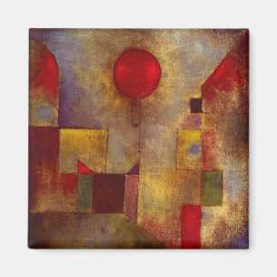 Paul Klee Red Balloon Abstract Colorful Art Magnet