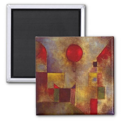 Paul Klee Red Balloon Abstract Colorful Art  Magnet