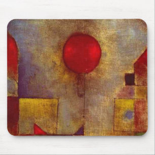 Paul Klee Red Balloon Abstract Colorful Art Mouse Pad