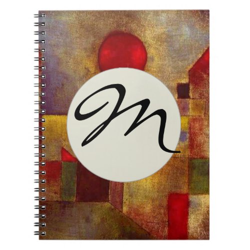 Paul Klee Red Balloon Abstract Colorful Art  Notebook