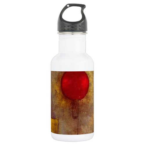 Paul Klee Red Balloon Abstract Colorful Art  Stainless Steel Water Bottle