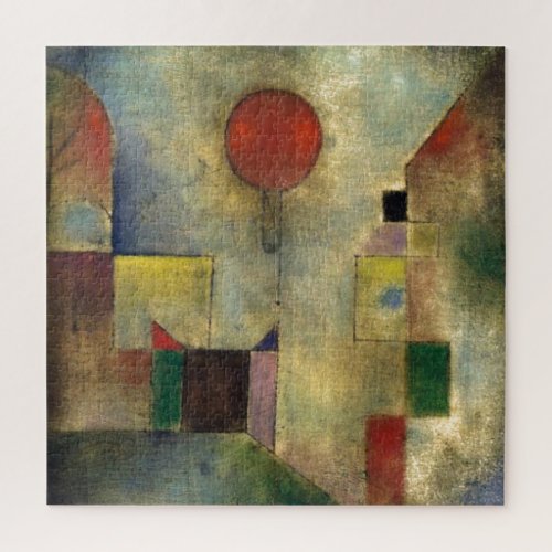 Paul Klee Red Balloon Abstract Painting Jigsaw Puzzle
