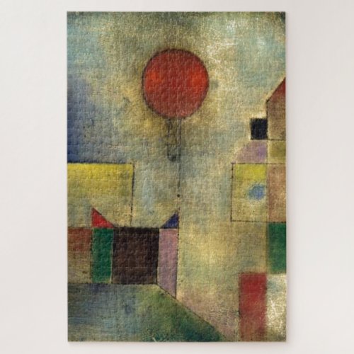 Paul Klee Red Balloon Abstract Painting Jigsaw Puzzle