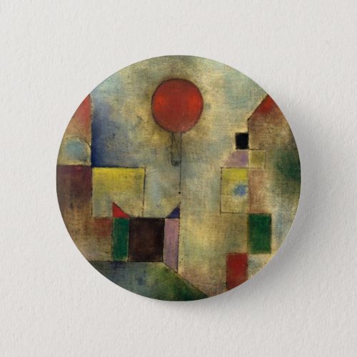 Paul Klee Red Balloon Button