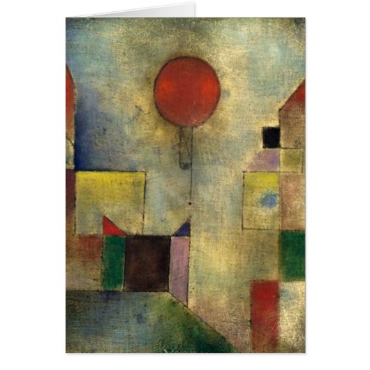 Paul Klee Red Balloon Cards (Front)
