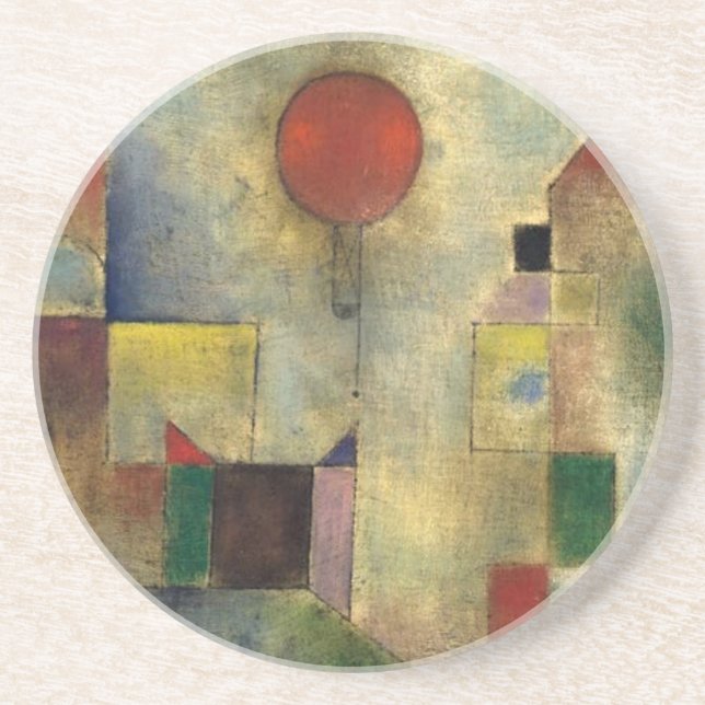 Paul Klee Red Balloon Coaster (Front)