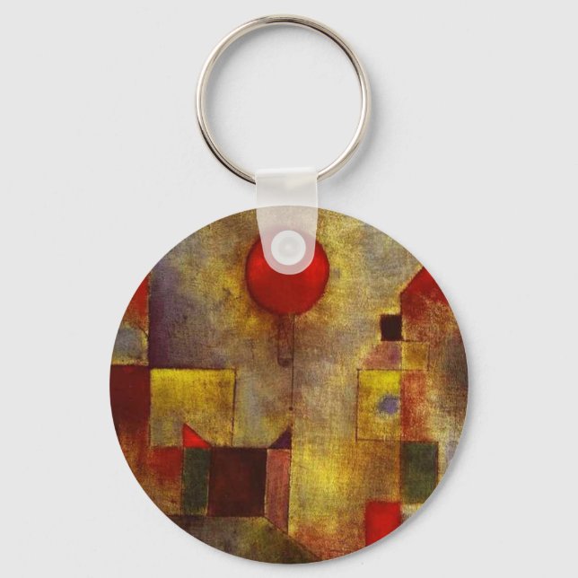 Paul Klee Red Balloon Key Chain (Front)