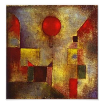 Paul Klee Red Balloon Photo Print by VintageSpot at Zazzle