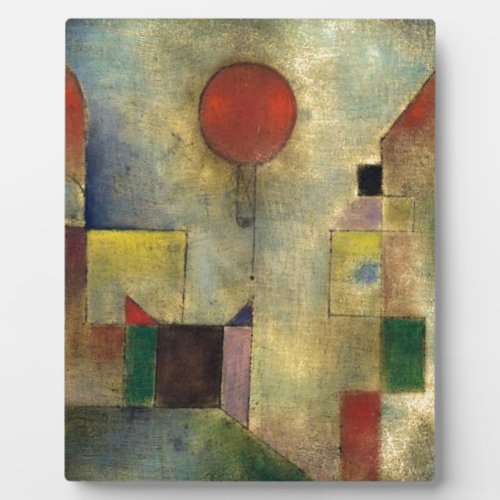 Paul Klee Red Balloon Plaque