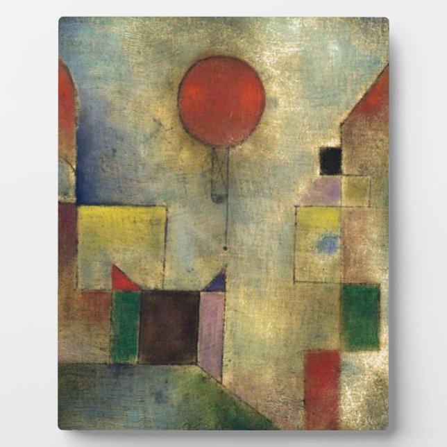 Paul Klee Red Balloon Plaque (Front)
