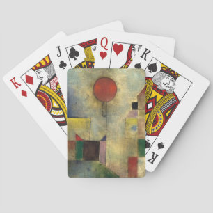 Paul Klee Red Balloon Poker Cards