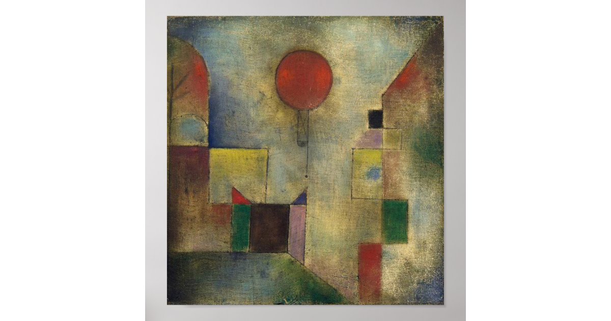 Paul Klee Red Balloon Poster | Zazzle