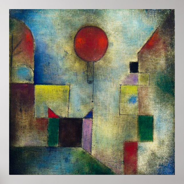  Paul Klee: Red Balloon Poster (Front)