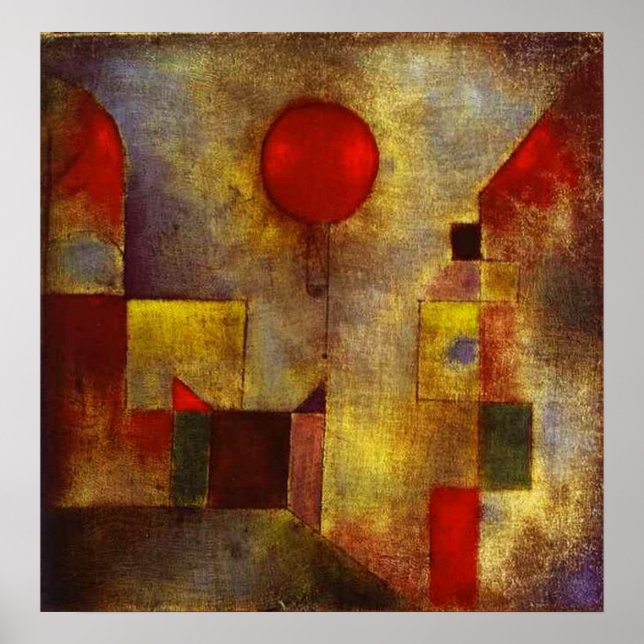 Paul Klee Red Balloon Poster (Front)