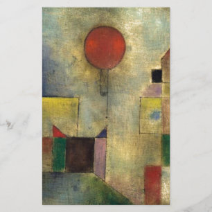 Paul Klee Red Balloon Stationery