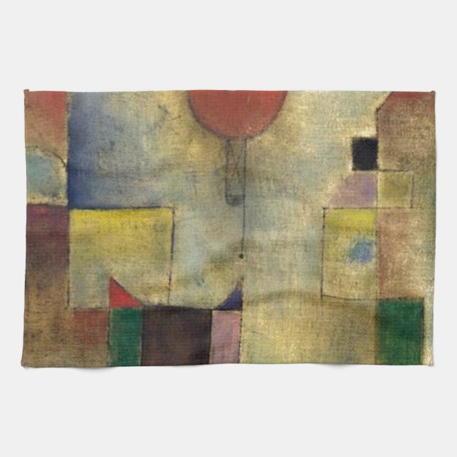 Paul Klee Red Balloon Towel (Horizontal)