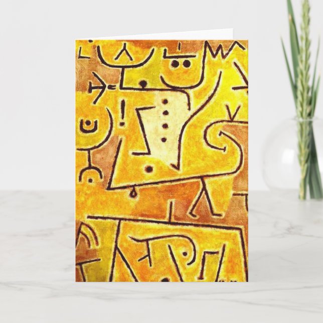 Paul Klee - Red Waistcoat Holiday Card (Front)