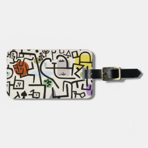 Paul Klee Rich Harbor Abstract Art Poster Luggage Tag