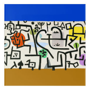 Paul Klee Rich Harbor Abstract Expressionism Acrylic Print