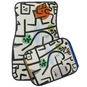 Paul Klee Rich Harbor Abstract Expressionism Car Floor Mat