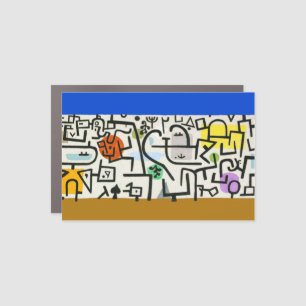 Paul Klee Rich Harbor Abstract Expressionism Car Magnet