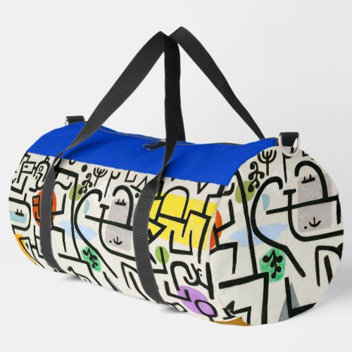 Paul Klee Rich Harbor Abstract Expressionism Duffle Bag