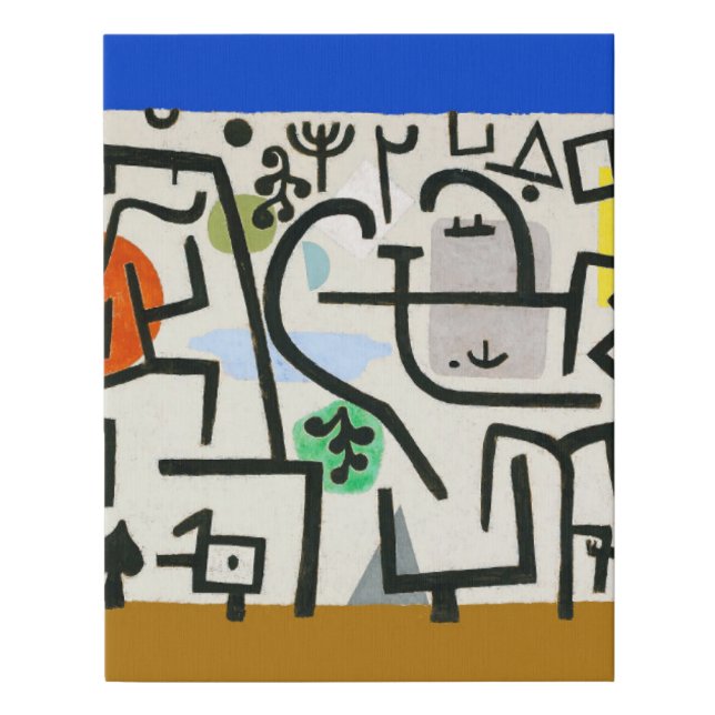 Paul Klee Rich Harbor Abstract Expressionism Faux Canvas Print (Front)