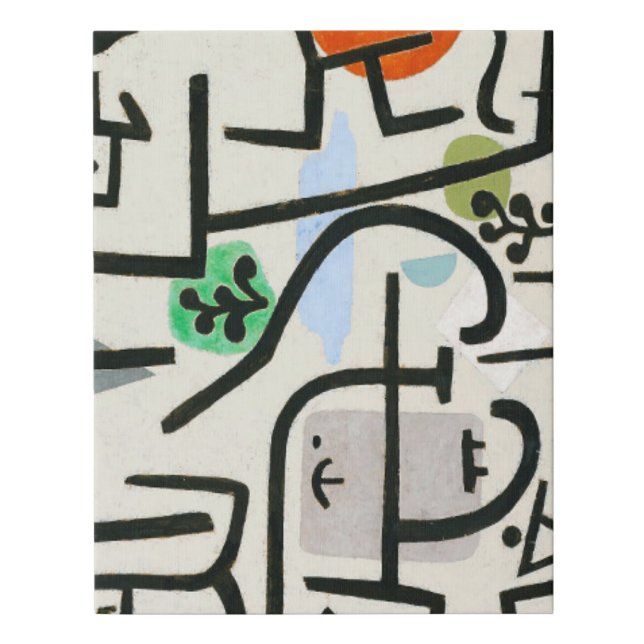 Paul Klee Rich Harbor Abstract Expressionism Faux Canvas Print (Front)