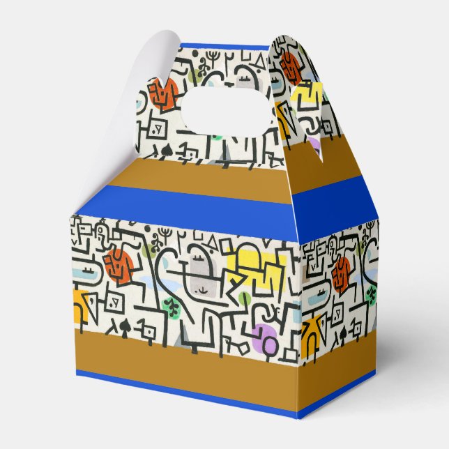 Paul Klee Rich Harbor Abstract Expressionism Favor Boxes (Front Side)